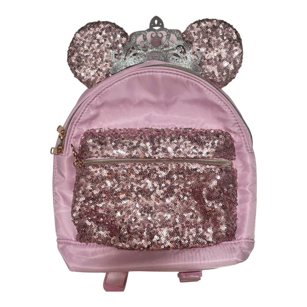 Disney Cruiseline Bibbidi Bobbidi Boutique‎ Backpack Pink Sequin -Rare